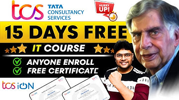 TCS Offering 15 Days Free information Technology Certification |Online IT Course for Non-IT Students