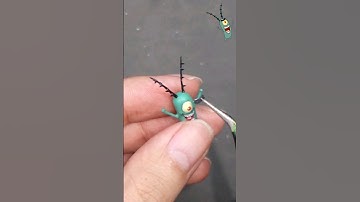 스폰지밥 플랑크톤만한 플랑크톤  만들기 | I made a Spongebob plankton with 3D pen #3dpen #3d펜 #3dペン