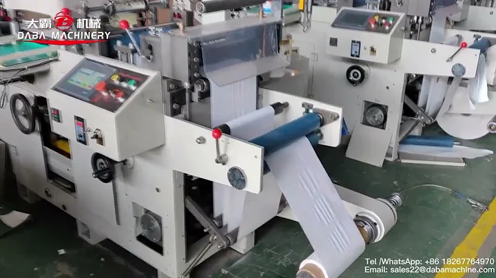DBMQ high speed Flatbed die cutting machine being tested in the manufactory