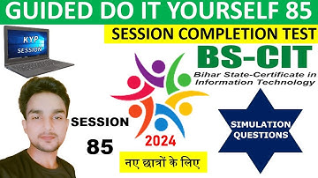 GUIDED DO-IT-YOURSELF SESSION 85 | BS-CIT SESSION 42 | HINDI