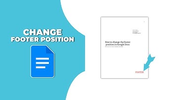 How to change the footer position in Google Docs
