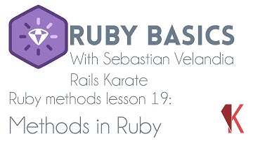 Ruby Basics - Ruby methods - methods in Ruby