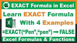 #205-How to use EXACT Formula in Excel with 4 Examples screenshot 3