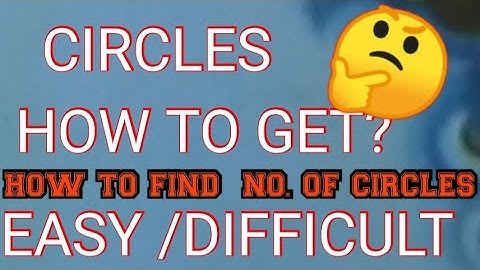 CIRCLES  TRICKS //EAMCET //DSC//MAINS//HOW TO  GET  CIRCLES? DETAILS