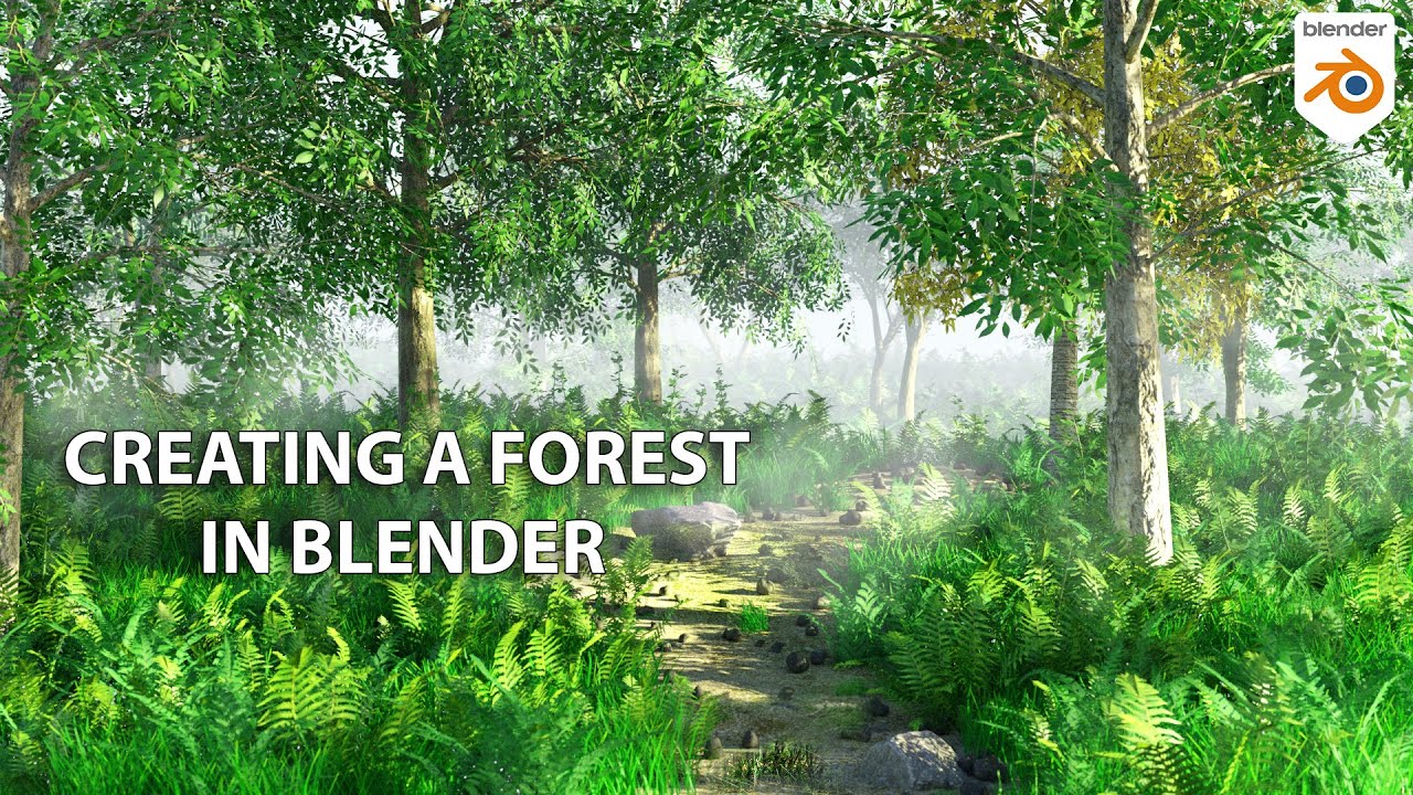 Creating A Forest Scene In Blender Nature Pack Youtube