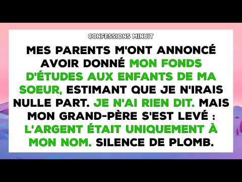 Ma mère a donné mes économies d'études aux enfants de ma sœur, jugés plus méritants.
