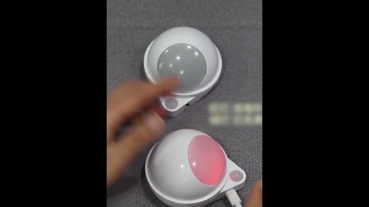 LED Smart Sensor Night Light 360 Degree Rotating Infrared Wireless USB Charging Staircase Wall Lamp