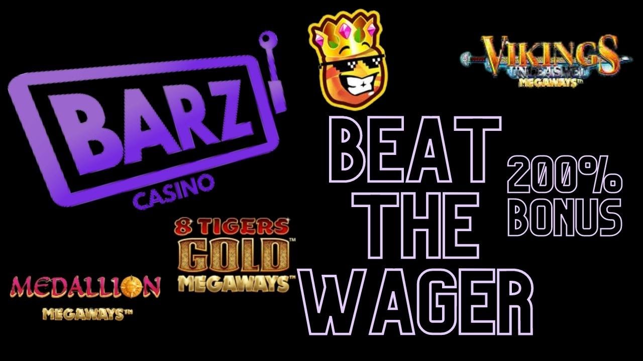 Beat the Wager @ Barz Casino 200% Bonus PART 5 - Vikings Unleashed & more!