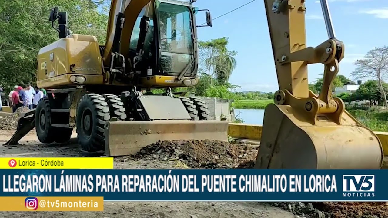 Llegaron láminas para reparación del puente Chimalito en Lorica