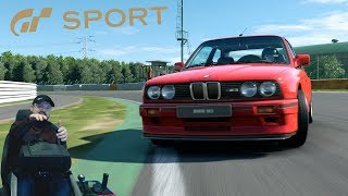 Попытки дрифта за рулём BMW M3 E30 на долгожданном Tsukuba Circuit | Новое обновление GT: Sport