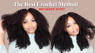 VIRAL CROCHET BRAID METHOD on a V Part WIG🔥THE BEST NO Lace NO Glue Wig Install ft. Sunber hair