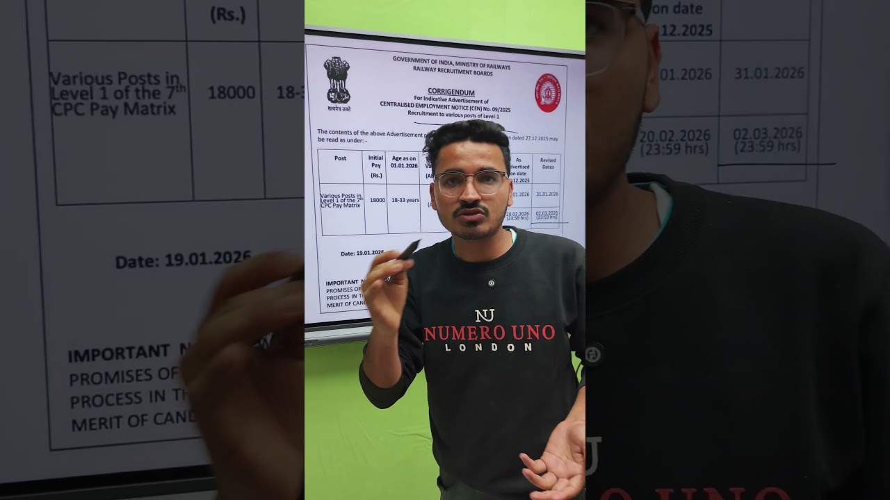 RRB Group D Notification 2026  