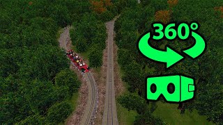 360° VR Video || Wooden Roller Coaster