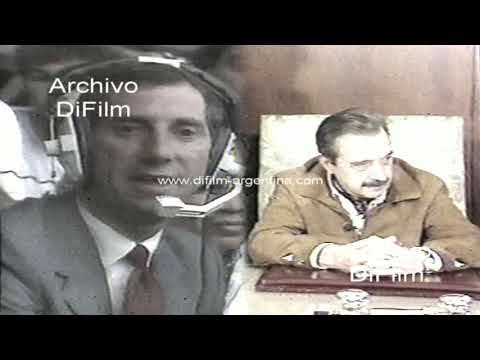 Raul Alfonsin - Carlos Bilardo - Comunicacion via satelite Mundial 1986