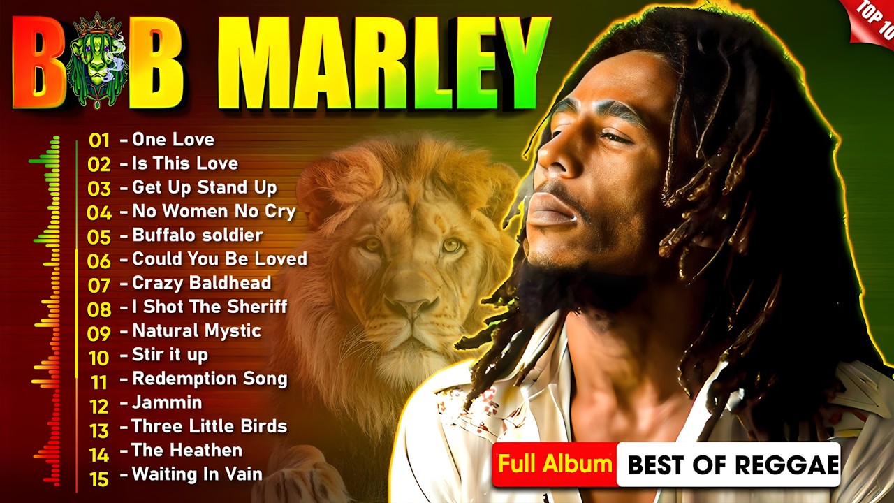 Bob Marley Top 20 Songs - The Best Reggae Vibes Ever - Bob Marley Greatest Hits Full Album