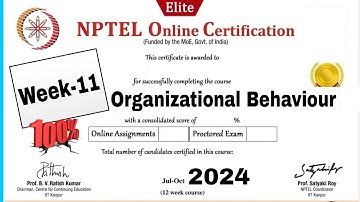 Organizational Behaviour Week - 11 Assignment Answers || NPTEL 2024