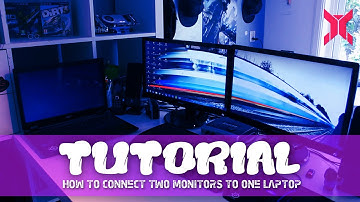 TUTORIAL: How to connect two monitors to one laptop!