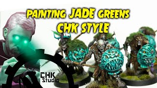 Painting jade green CHK style