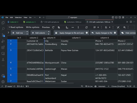 This VSCode Extension Allows you to Edit & Modify CSV Files With Table UI & Excel Editor Full Setup