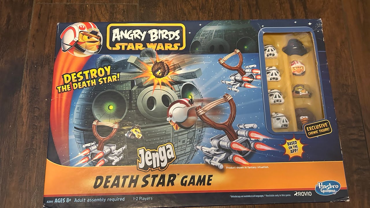 Angry birds Star wars Jenga death star game review