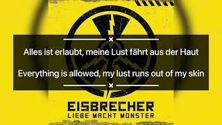 Eisbrecher- Liebe Macht Monster Lyrics With English Translation