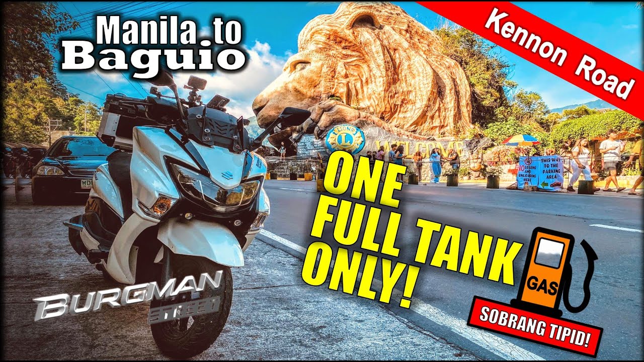 Manila to Baguio Ride ONE FULL TANK! | Kennon Road | Suzuki Burgman Street 125 | Motorcycle