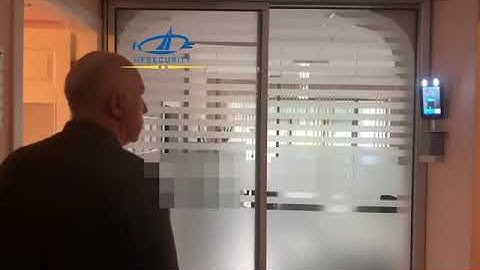 HFSecurity RA07 facial access control with Sliding door