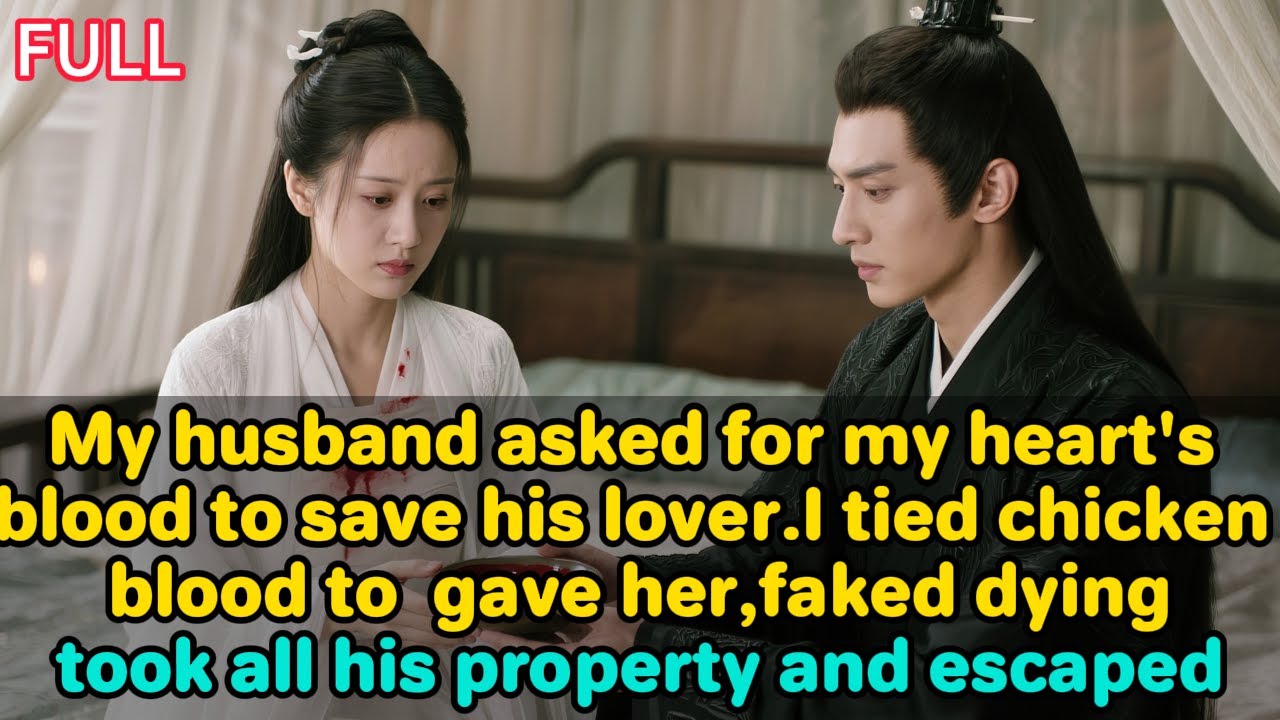 My husband asked for my heart's blood to save his lover. I tied chicken blood to my chest, gave her