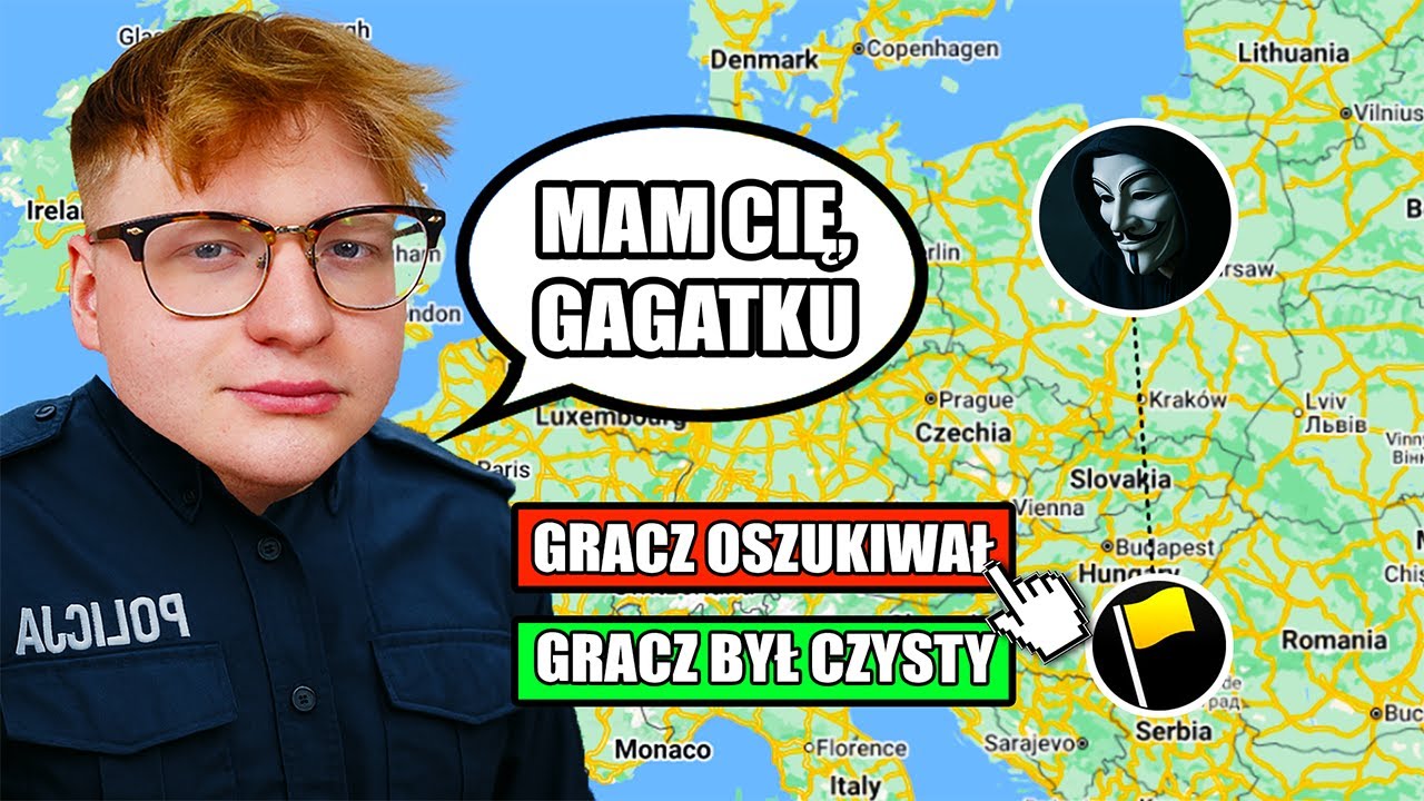 ZŁAPAŁEM CHEATERA, który ma 8000 gier w GeoGuessr na GORĄCYM UCZYNKU