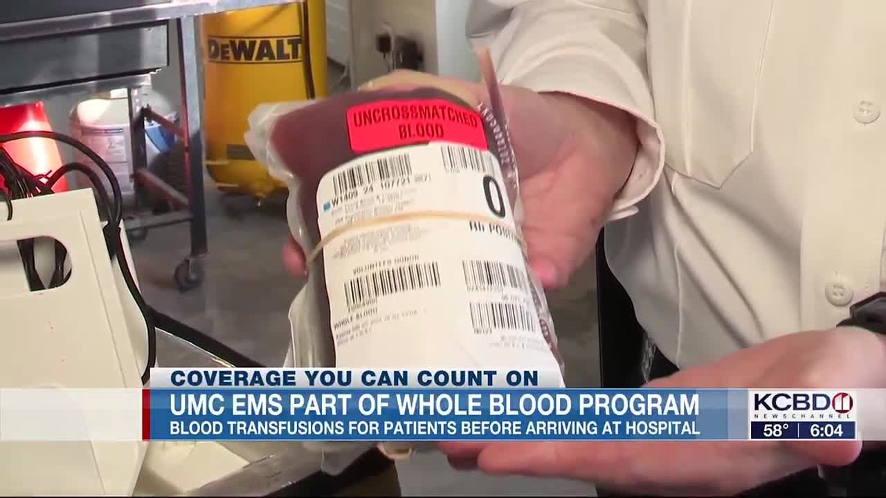 UMC EMS part of program that provides whole blood to patients in emergencies