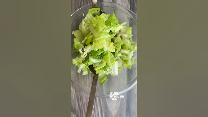 Easy Lettuce Salad 💥🥬 #shorts