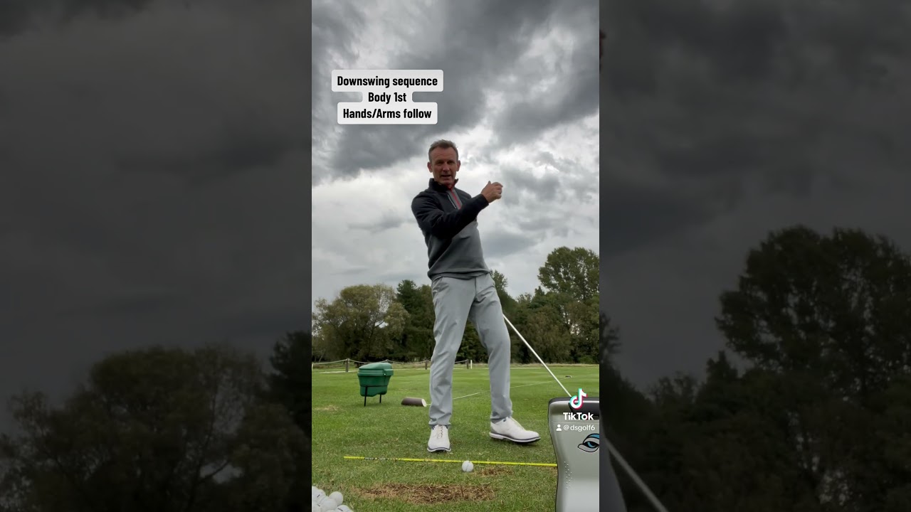 GOLF Downswing sequence - Body 1st - 
