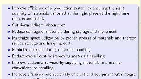 ME476-Material Handling & Facilities Planning- Module -V-1