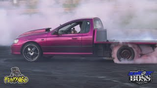 BA FALCON UTE CARSTR8R AT BURNOUT BOSS