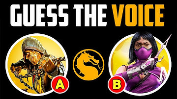 Guess Mortal Combat Characters by Their VOICE | MortalCombat Quiz