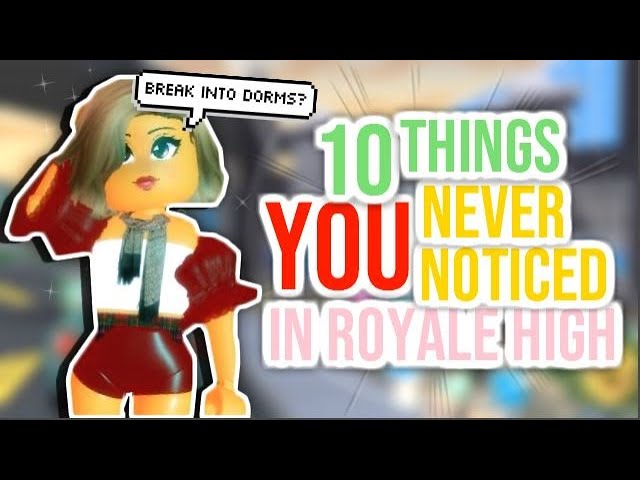 10 Things You Never Noticed In Royale High Sunsetsafari Youtube