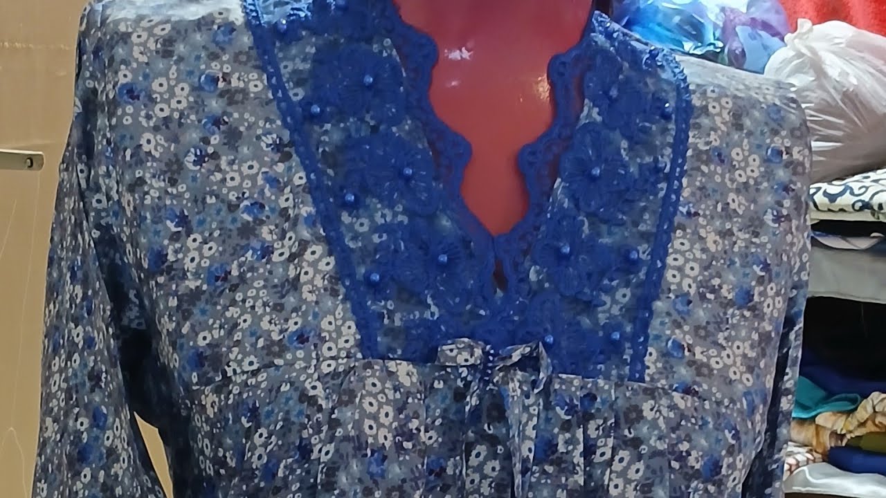 @saida5iyata تفصيل قندورة صيفية لي دارجا حاليا على مواقع التواصل الاجتماعي#بيجامات_صيفية 💯💯