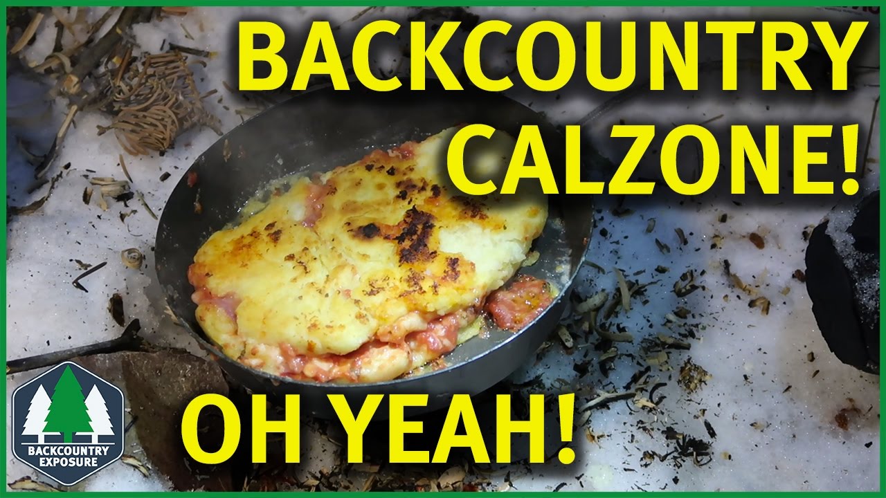 Backcountry Cooking Calzone On The Frybake YouTube