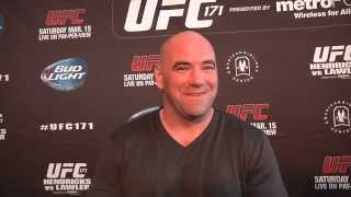 UFC 171: Dana White Pre-Fight Media Scrum