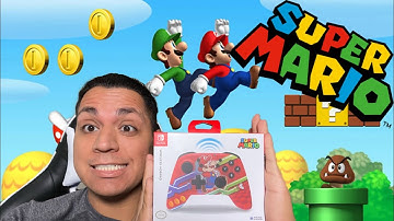 *NEW* Official Wireless Horipad Super Mario Edition Controller (UNBOXING)