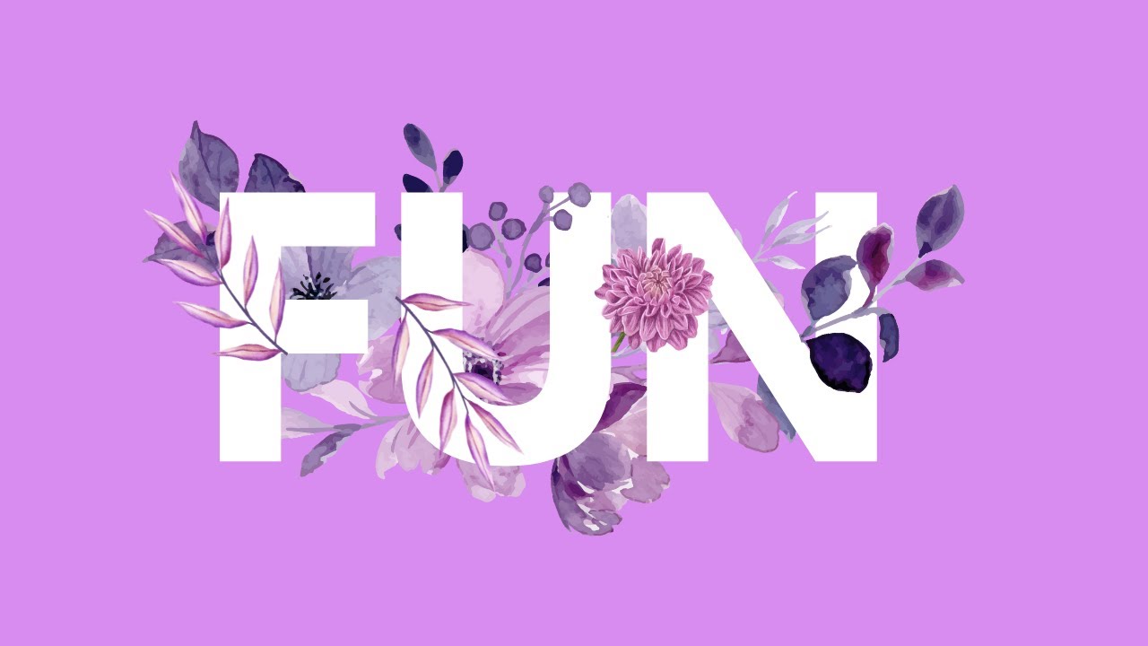 How to Create a Floral Typography Text Effect in Canva | Canva Tutorial