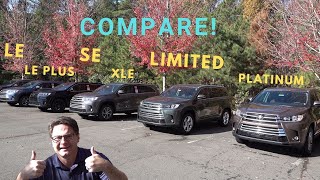 Comparing All 2019 Highlander Trim Levels  Everything You Need to Know