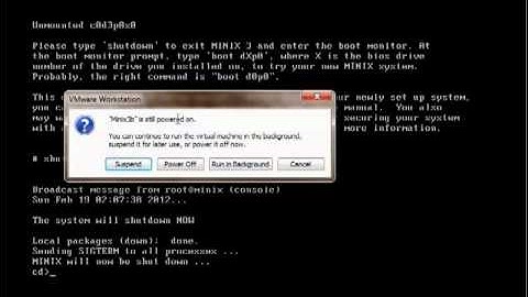 Minix 3 Instalación en VMWare con x11