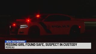 Missing girl found safe, suspect in custody