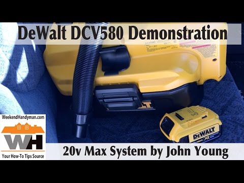 DeWalt DCV580 Cordless Wet Dry Vacuum 20v Max | Weekend Handyman | #DeWaltTough