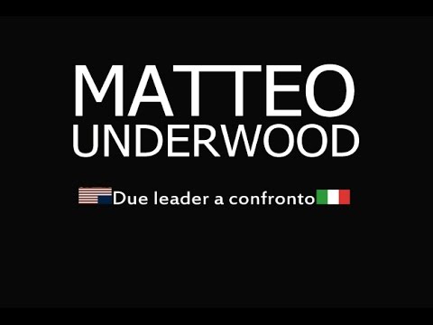 Matteo Underwood: Renzi a scuola di House of Cards - YouTube