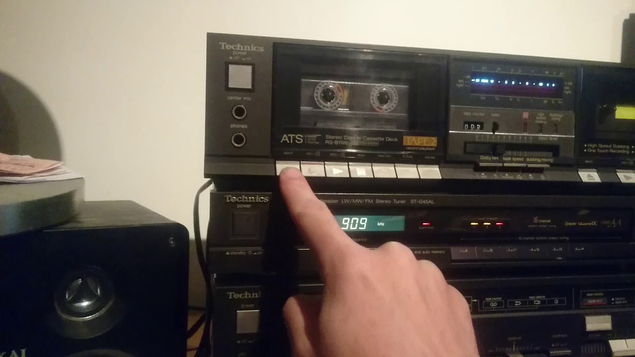 lecteur double cassette Technics RS-B11W , stéréo double