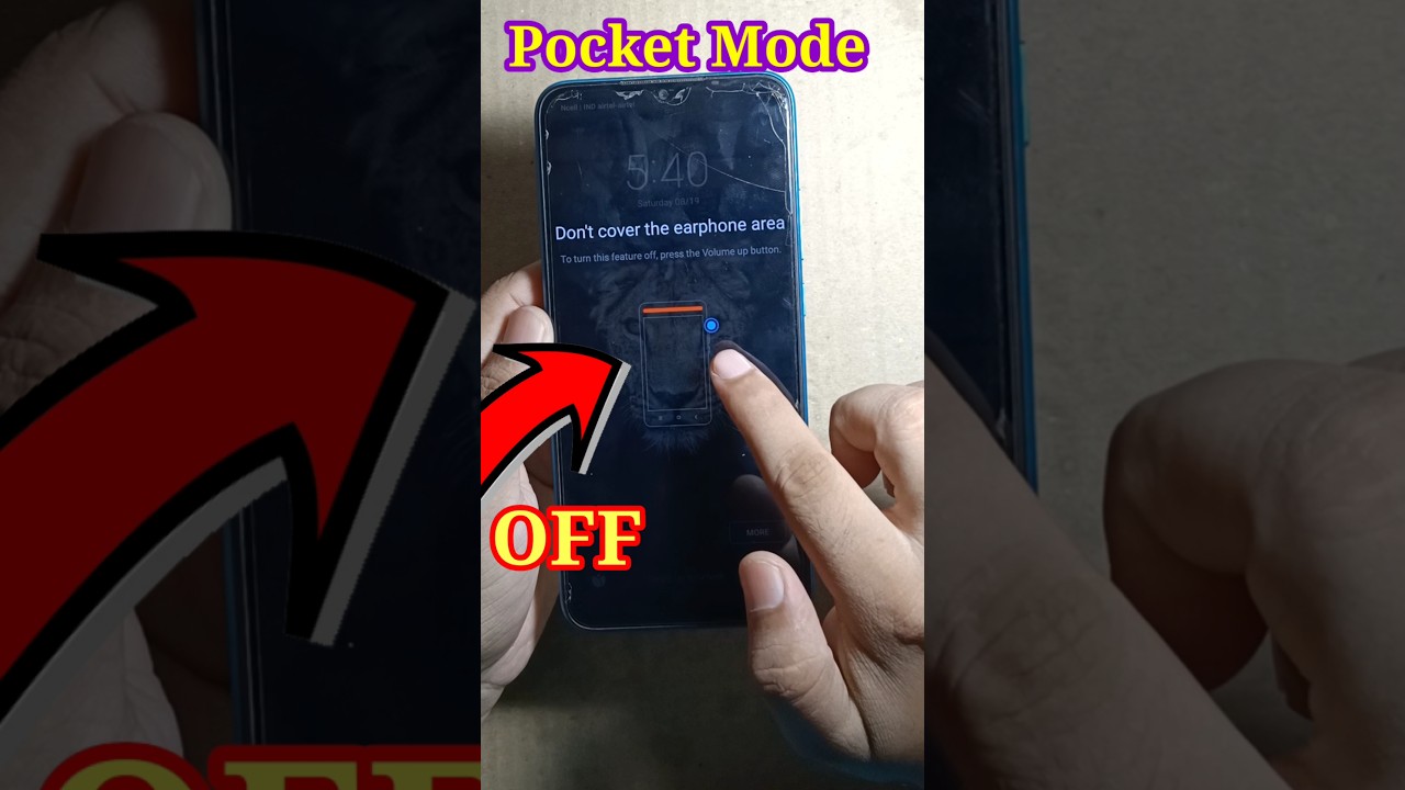 Don't cover the earphone area