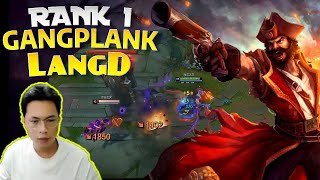 🔴 LangD Gangplank vs Sion 20 KILL - LangD Rank 1 Gangplank Guide