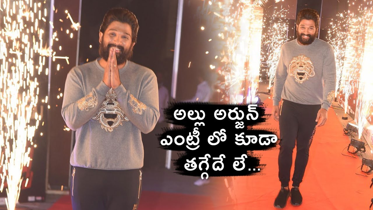 Allu Arjun Mind Blowing Entry  @Pushpa Raj First Meet |  